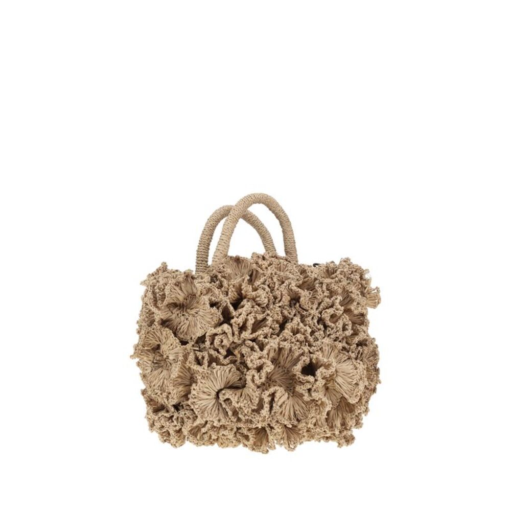 Ibeliv Women Coral Raffia Handbag - Picture 2 of 4